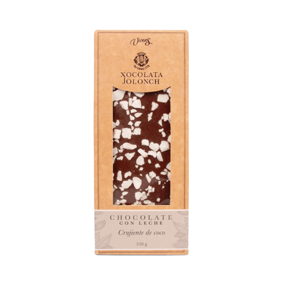 Xocolata amb llet cruixent de coco