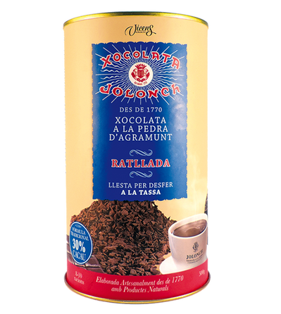 Tub xocolata ratllada 500 G 35% Cacau.