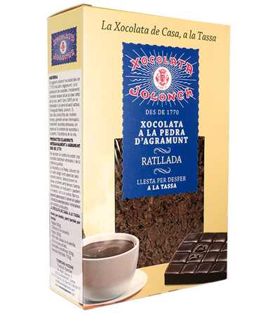 Xocolata a la pedra ratllada, 35% cacau .Caixa 750 gr.